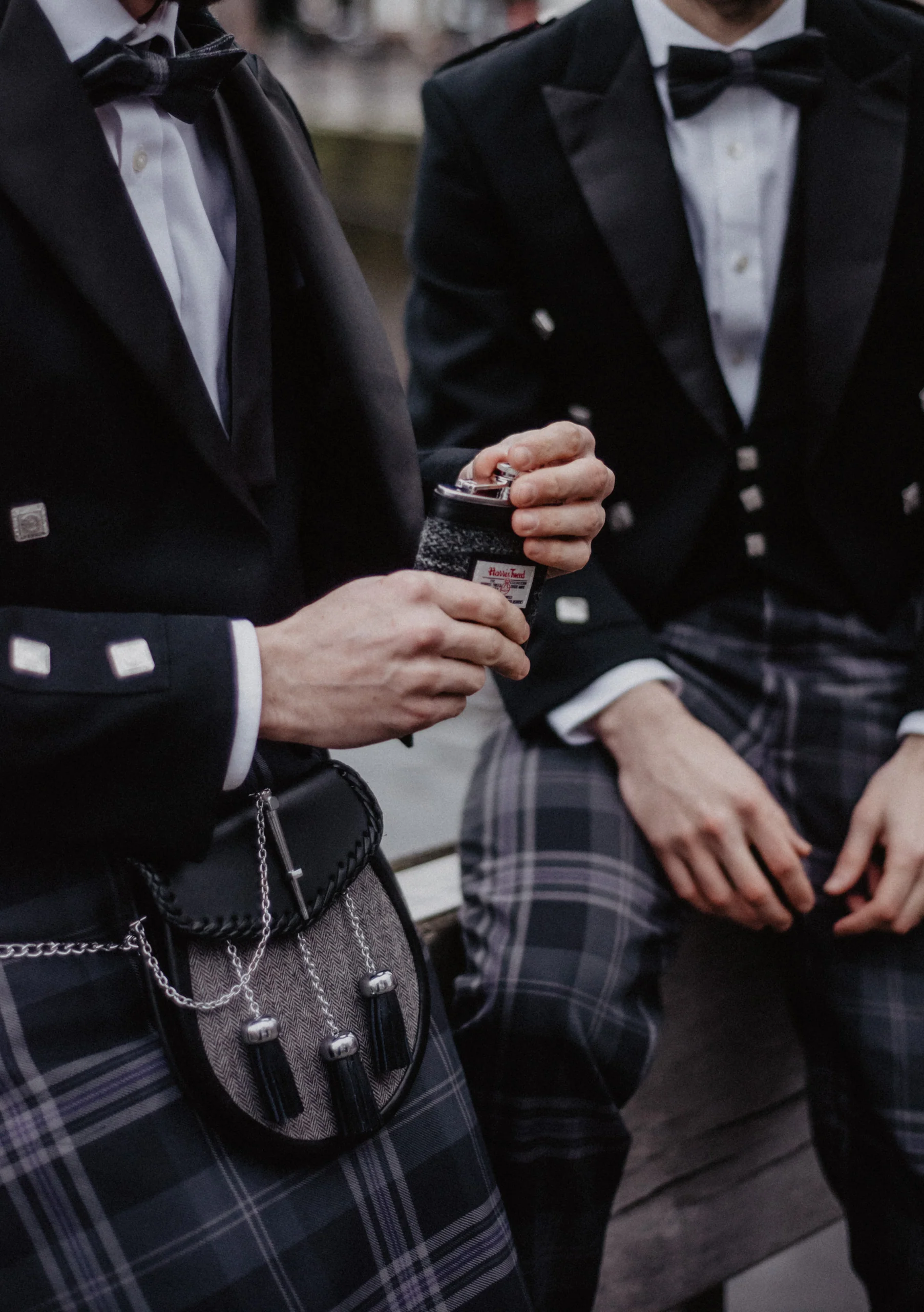 Kilt Society Essential - Black Prince Charlie Jacket & Vest - Image 8