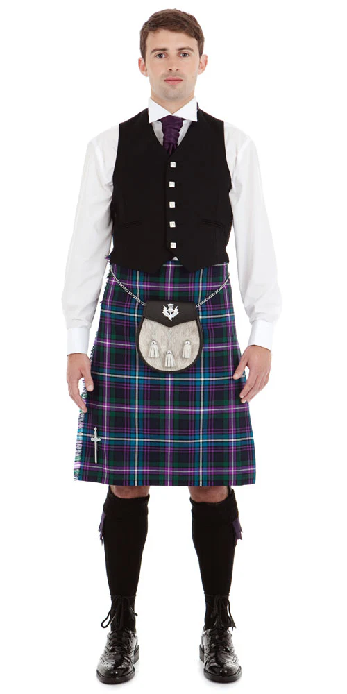 Black Argyle Package with Custom Made Lochcarron Braeriach 13oz 8 Yard Kilt - Image 7