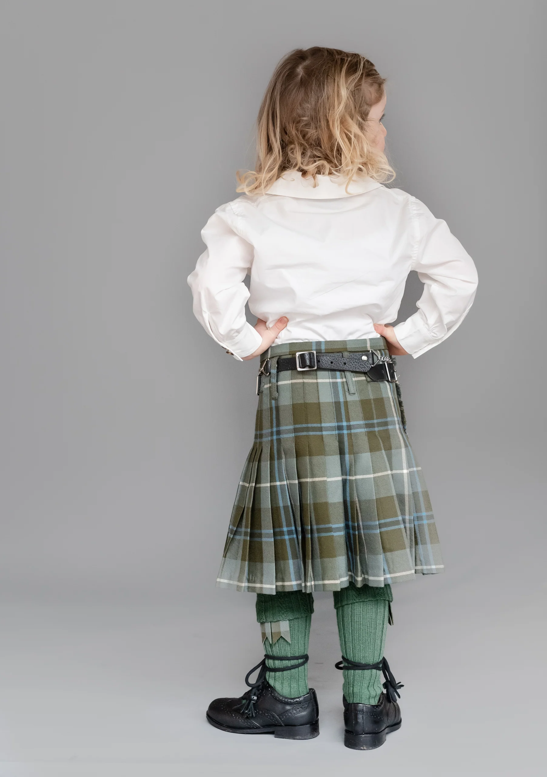 Kids Polyviscose Kilt - Douglas Weathered - Image 4