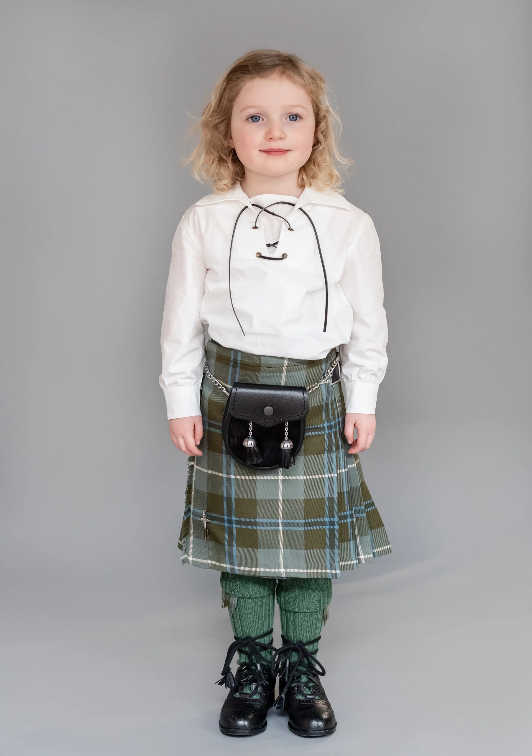 Kids Polyviscose Kilt - Douglas Weathered - Image 5