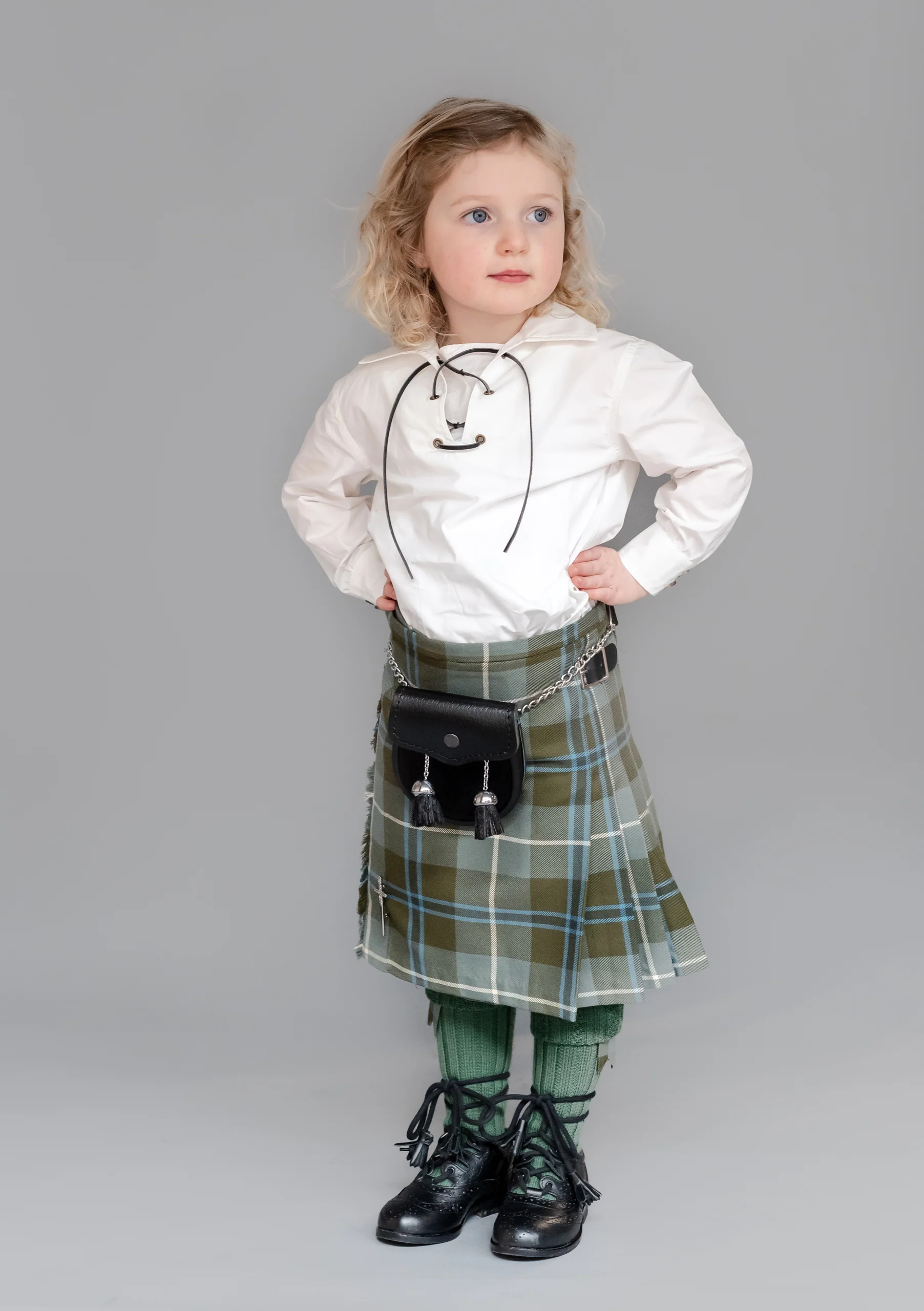 Kids Polyviscose Kilt - Douglas Weathered - Image 6