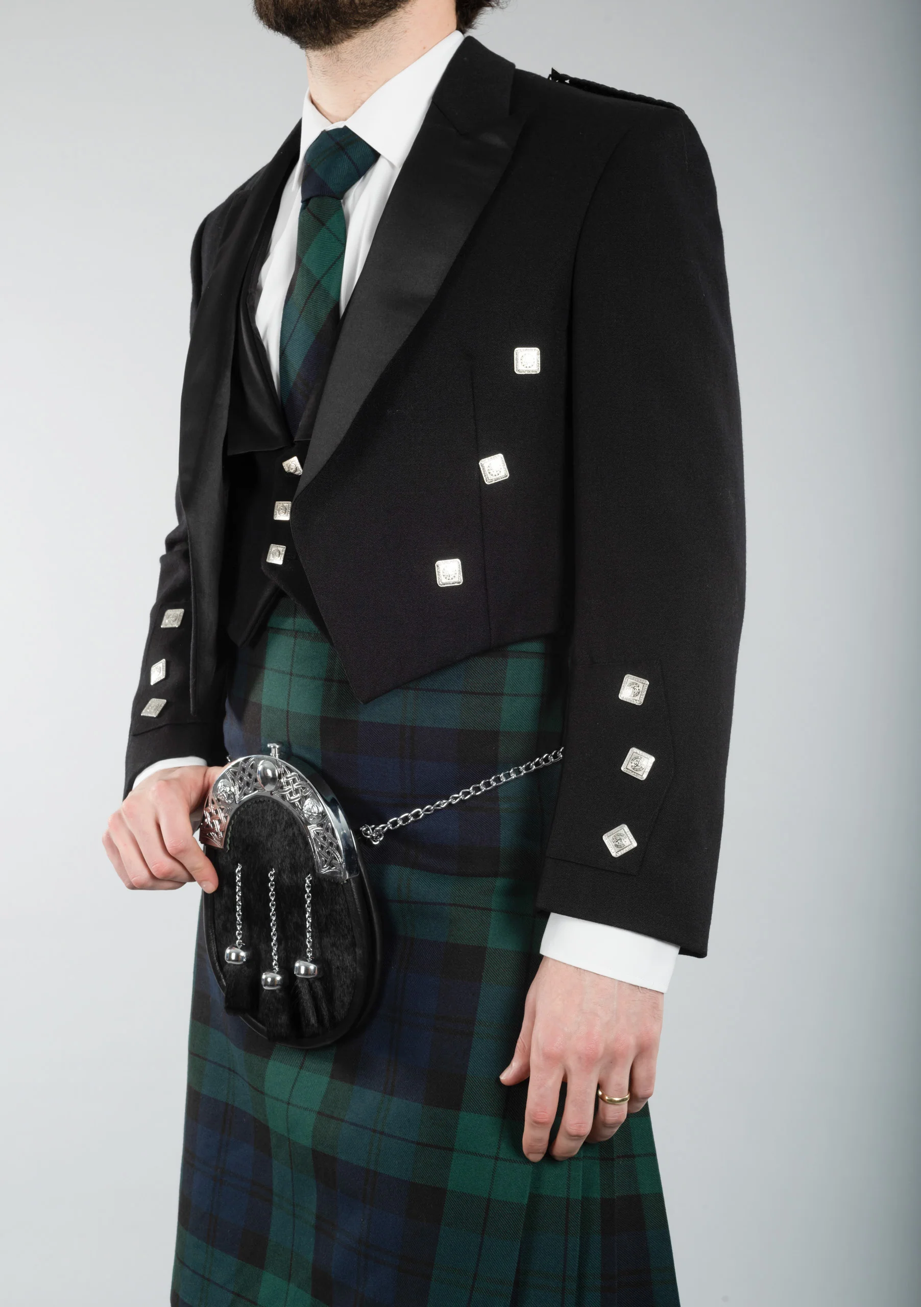 Kilt Society Essential - The Prince Charlie Package with 8 Yard Instock Kilt - Image 3