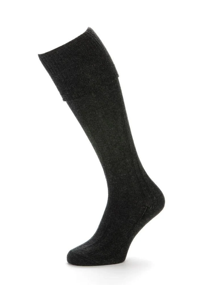 Kilt Society Essential - Men's Standard Kilt Hose Charcoal
