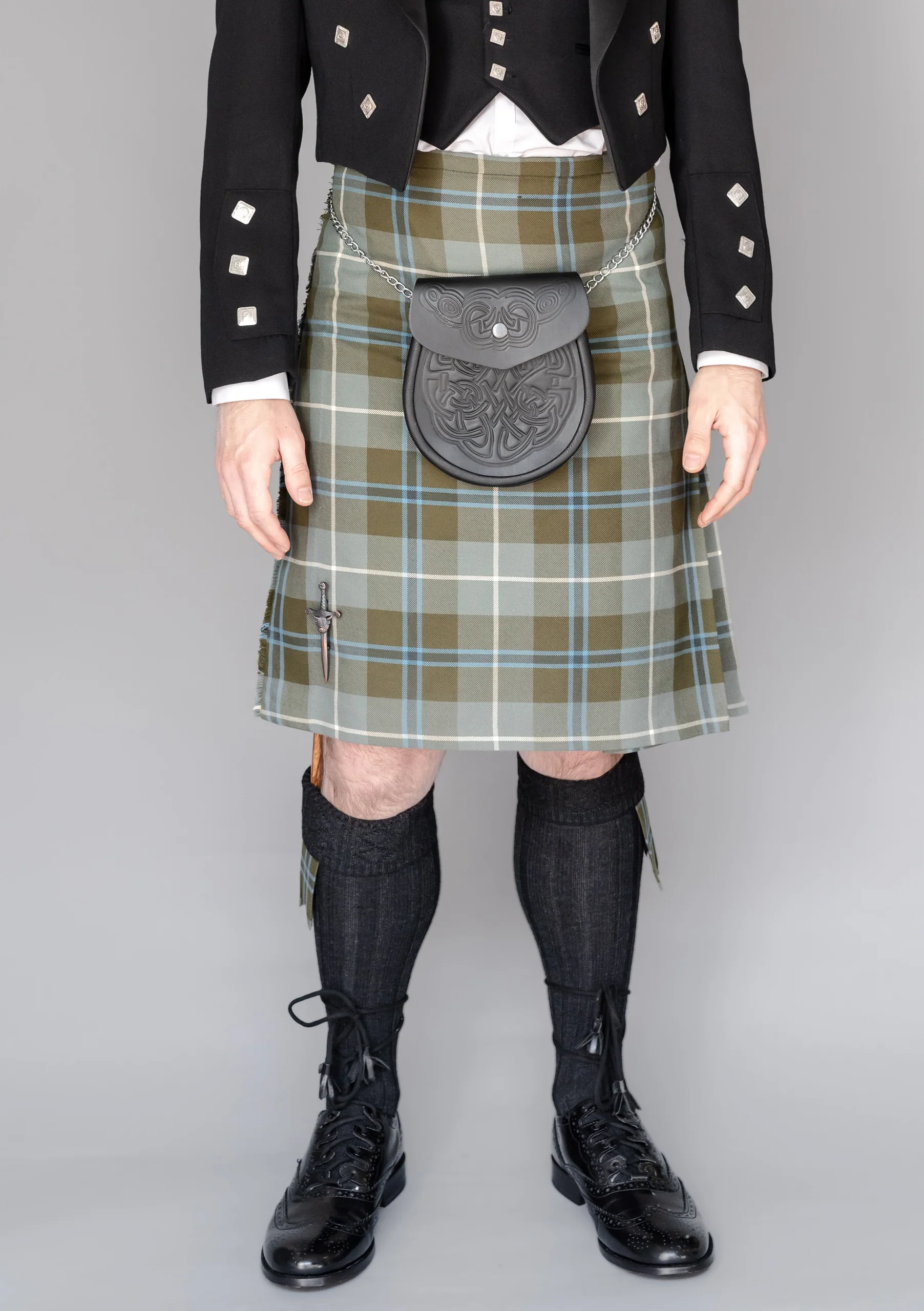 Men's Polyviscose 8 Yard Kilt - Douglas Weathered - Image 6