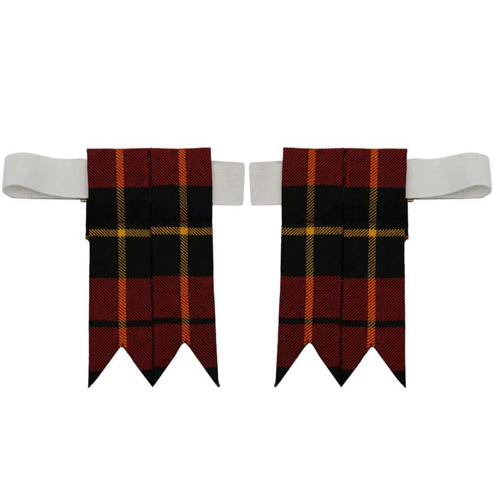 Men's Polyviscose Kilt Flashes - Wallace