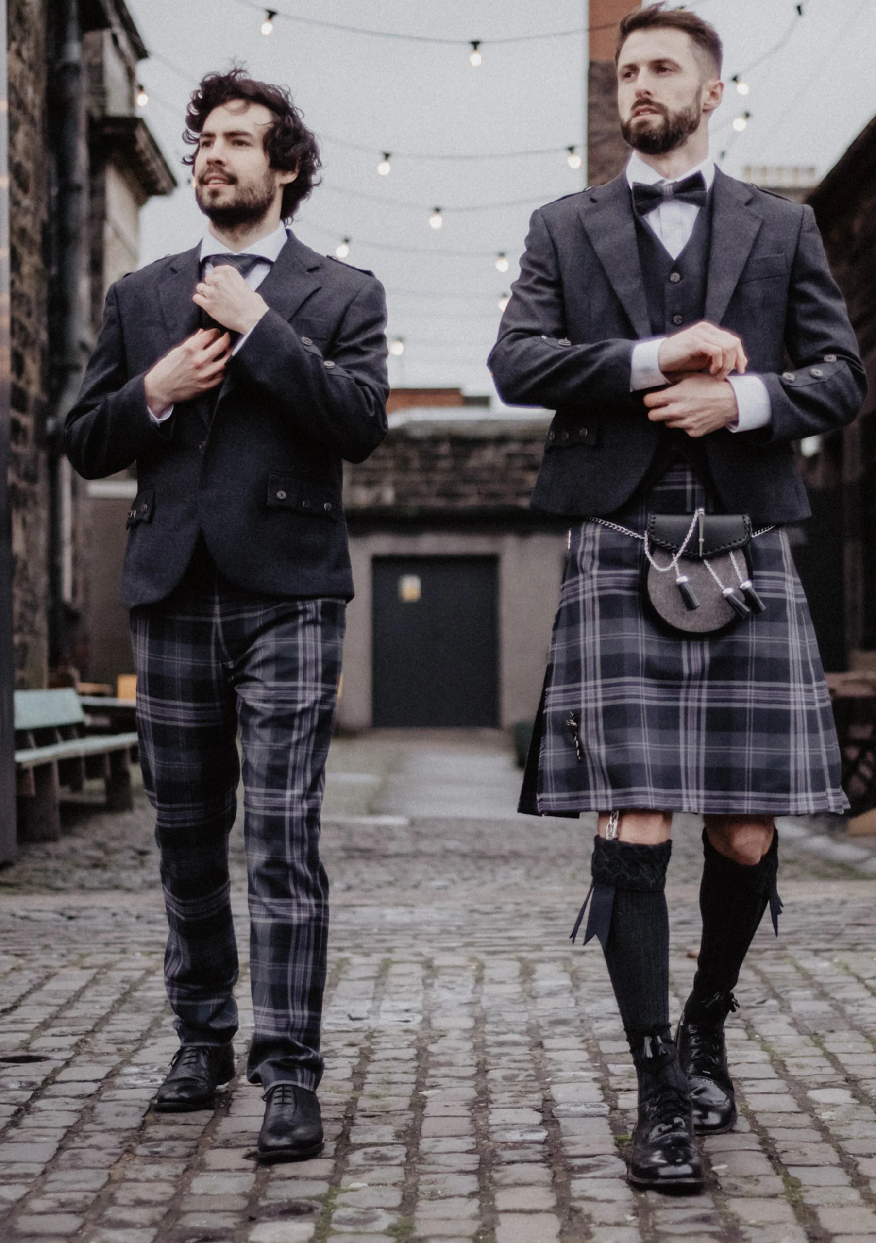 Persevere Flint Grey Tartan 8 Yard Kilt - Image 5