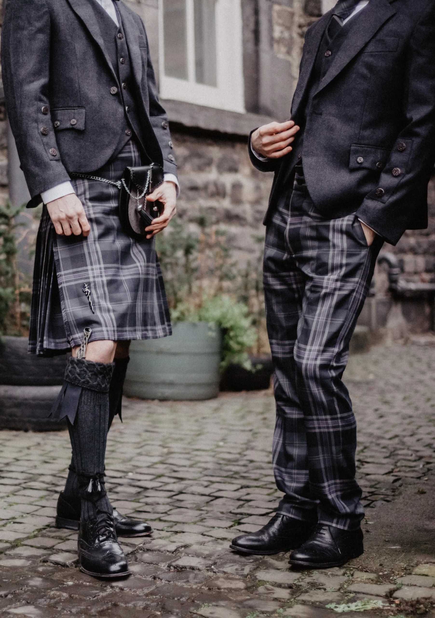 Persevere Flint Grey Tartan Trews - Image 8