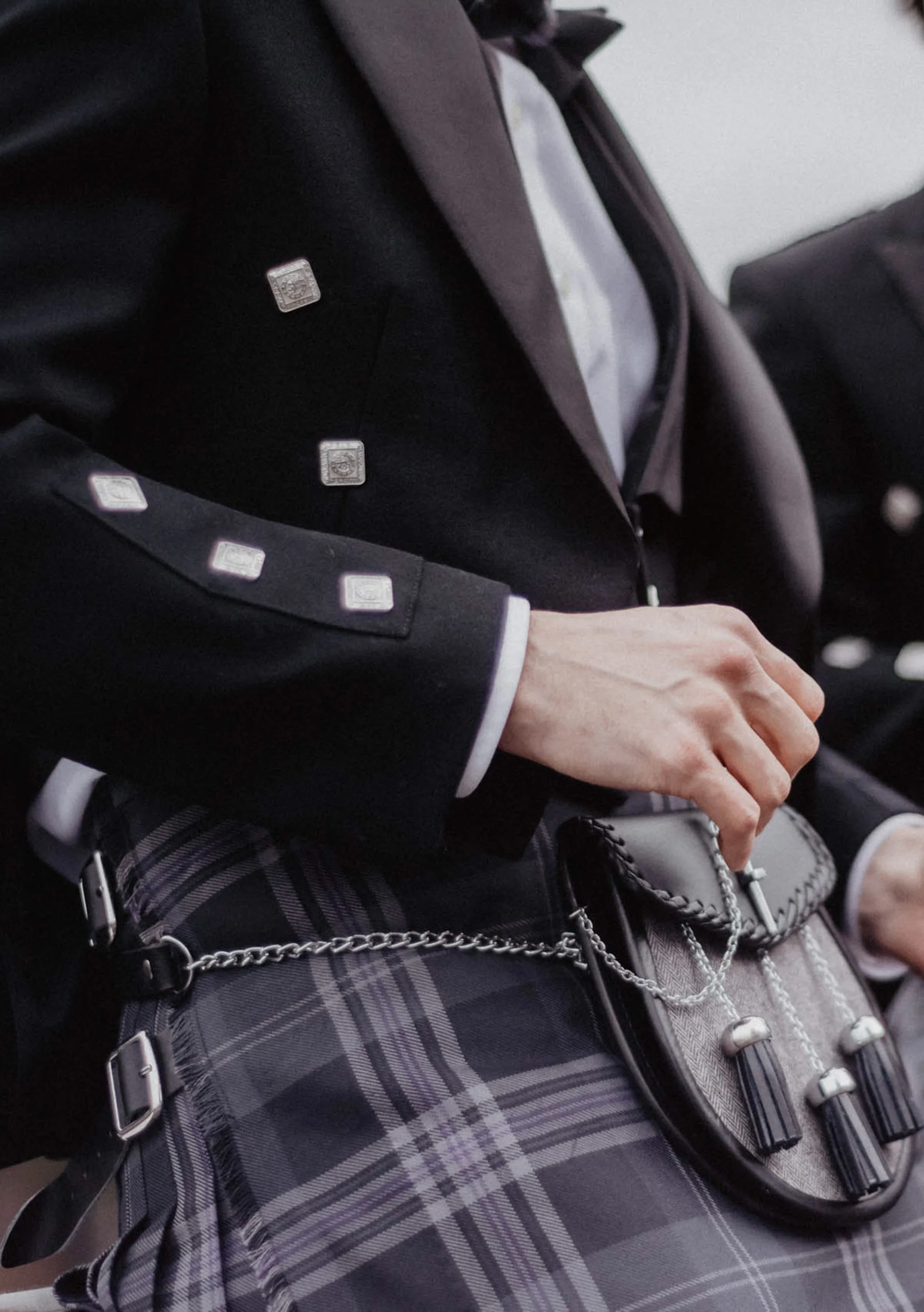 Prince Charlie Kilt Outfit - Persevere Flint Grey - Image 6