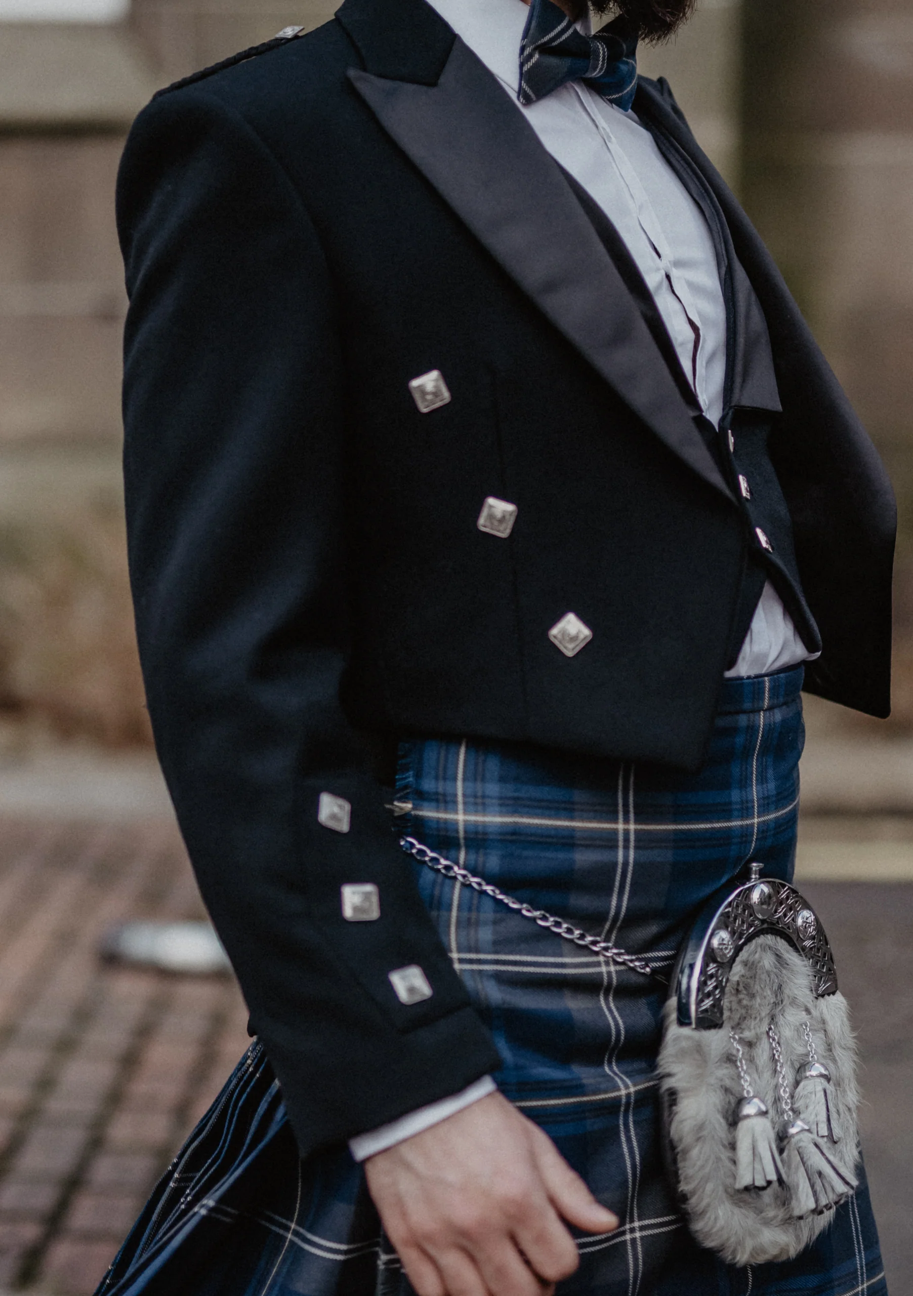 Prince Charlie Kilt Outfit - Persevere Moss Navy - Image 3