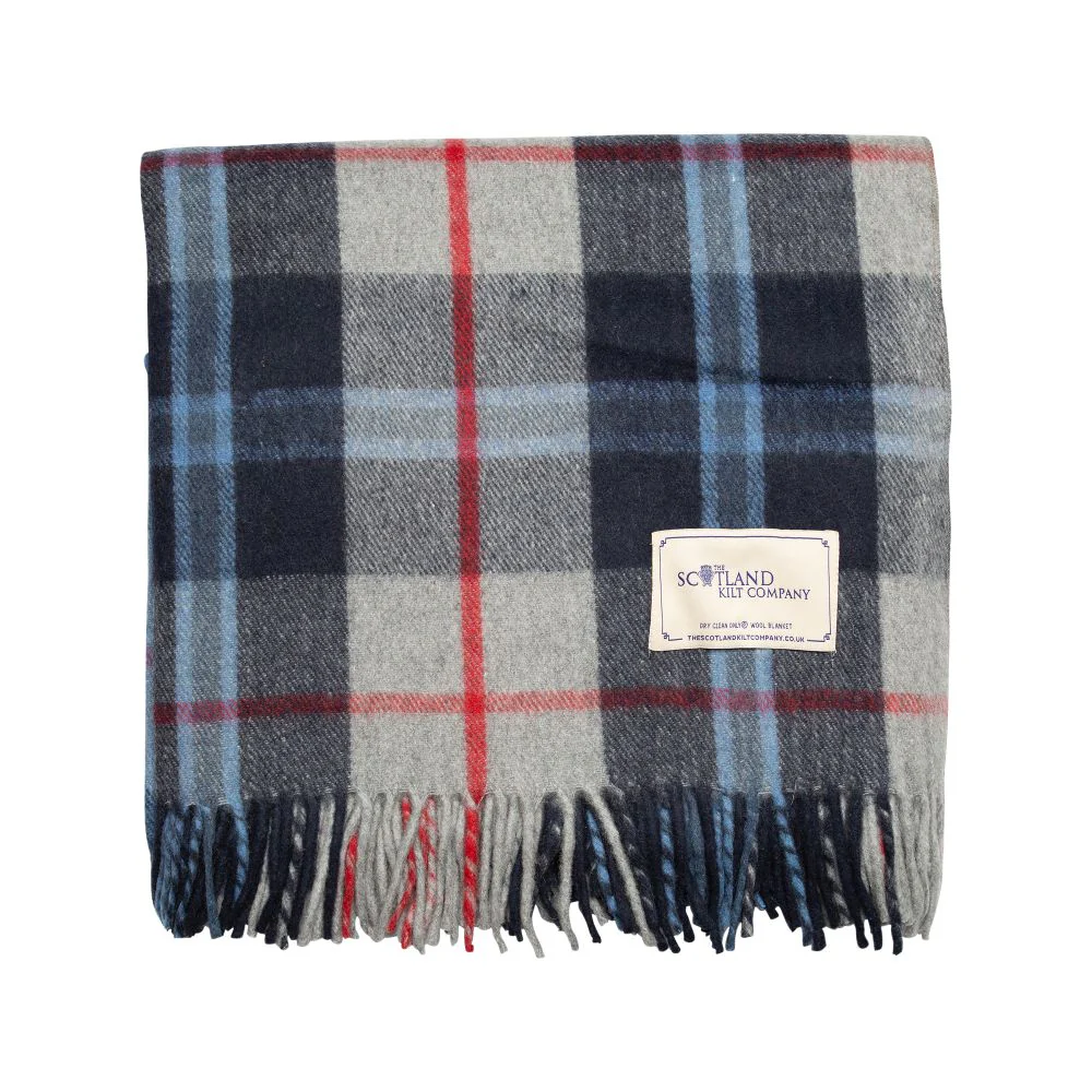 Wool Tartan King Size Blanket - 69'' x 98'' - 10 Tartans - Image 7