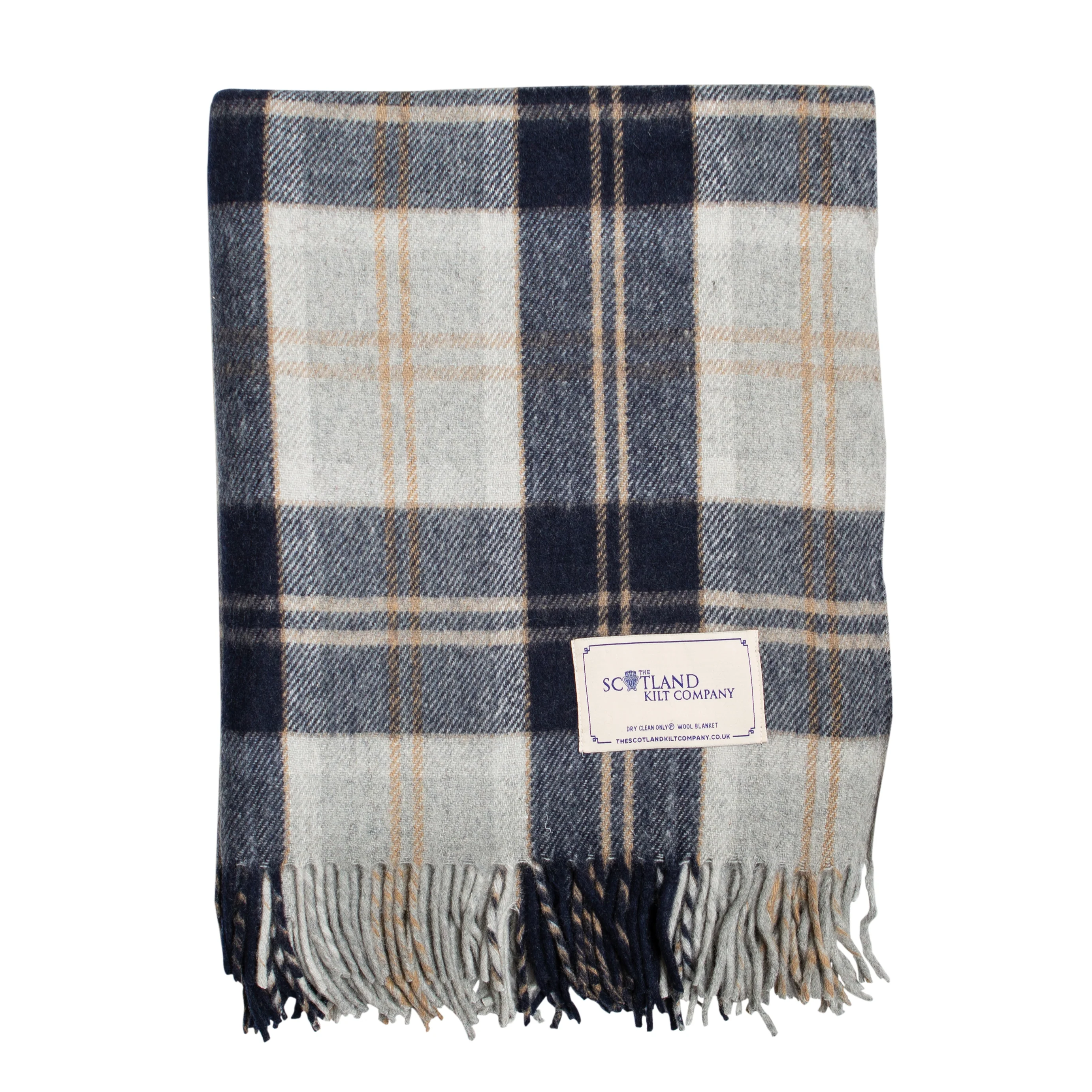 Wool Tartan King Size Blanket - 69'' x 98'' - 10 Tartans - Image 8