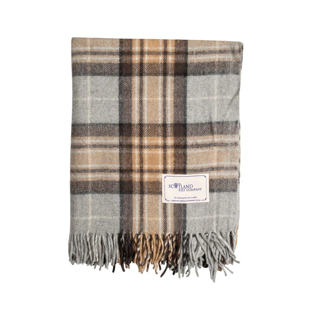 Wool Tartan Knee Blanket - 36'' x 59'' - 24 Tartans - Image 3